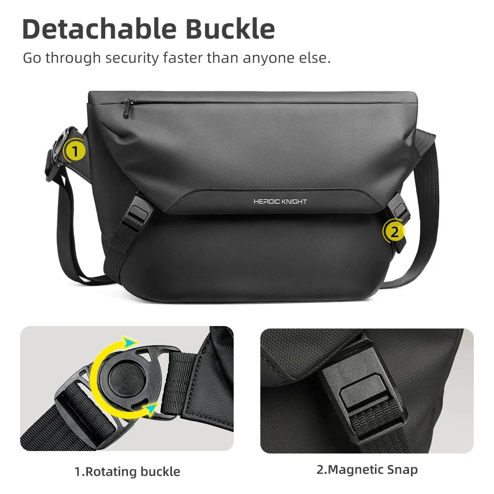 Stylish Waterproof Shoulder Messenger Handbag Unisex Crossbody Polyester Side Bags