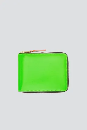 Super Fluo Classic Leather Wallet - Green - SA7100SF