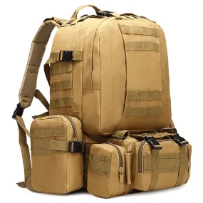 Tactical Military Survival Backpack Army Molle Rucksack 50L 600D