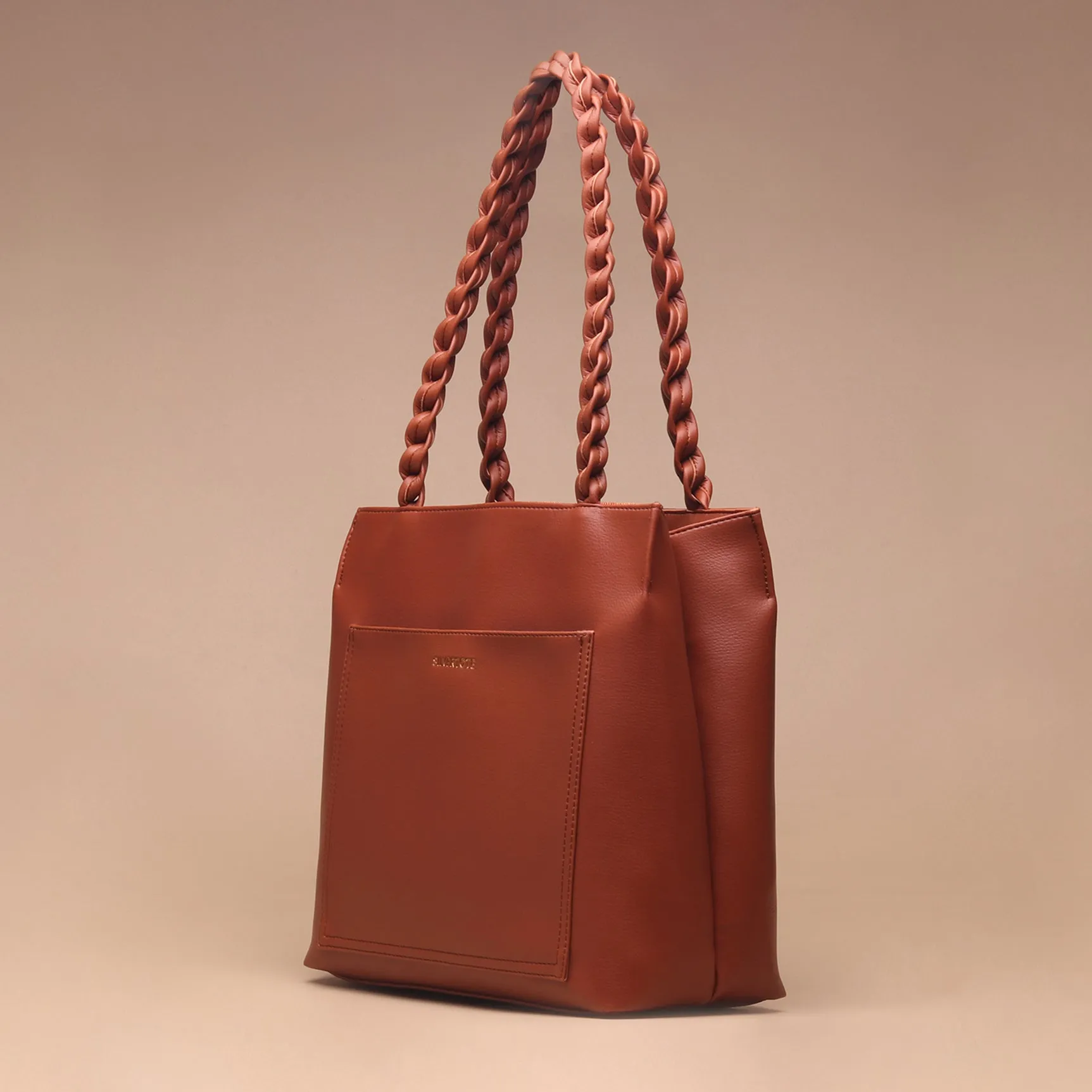 Tas Tote Wanita Silvertote Nathalie Brown