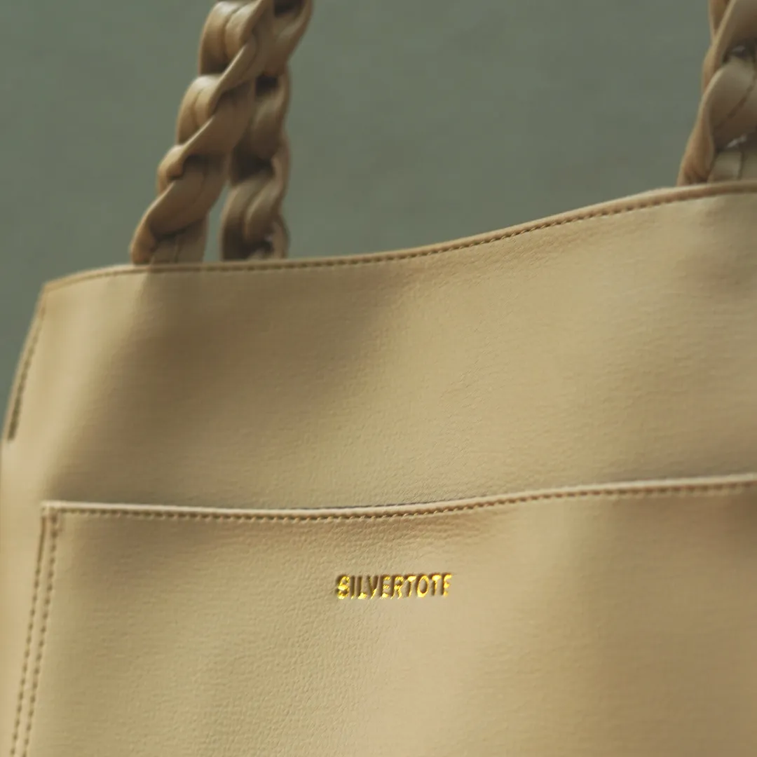 Tas Tote Wanita Silvertote Nathalie Khaki