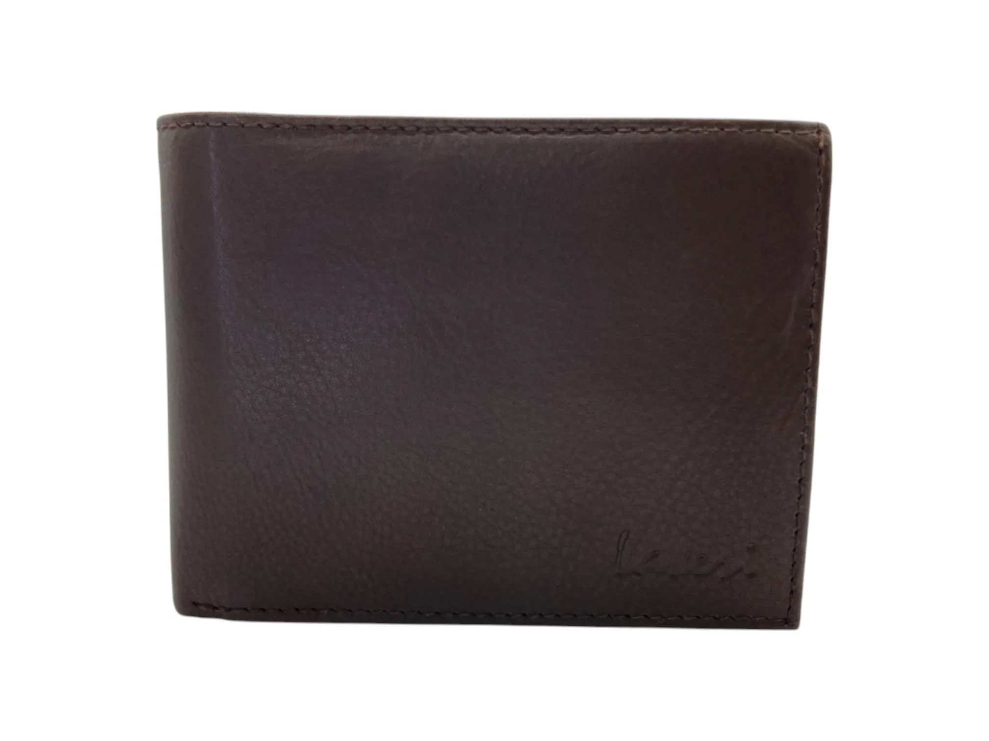 Top Grain Napa Leather Card & Coin Billfold Wallet # 740