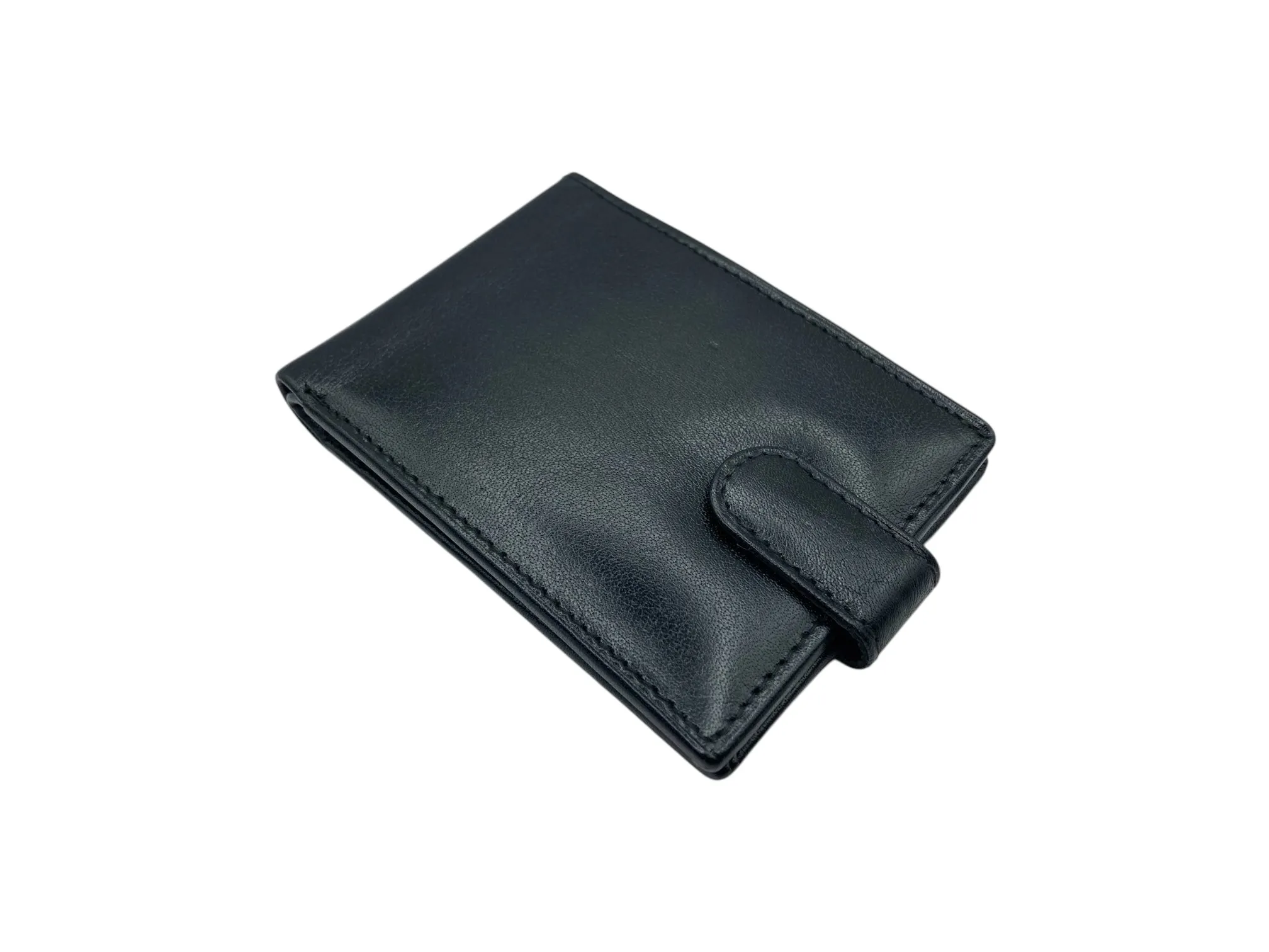 Top Grain Slim & Compact Leather  Billfold Wallet # 1610 [B] LOOP