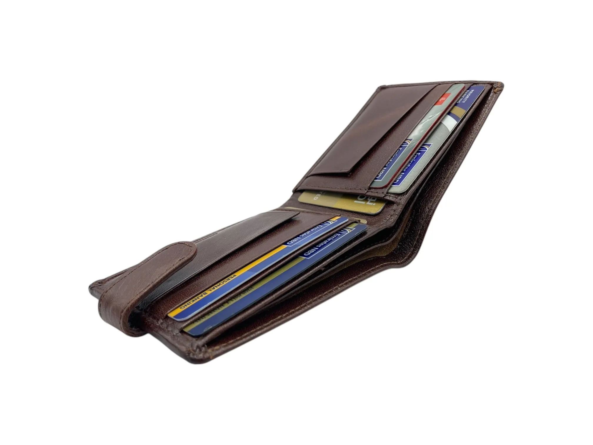Top Grain Slim & Compact Leather  Billfold Wallet # 1610 [B] LOOP