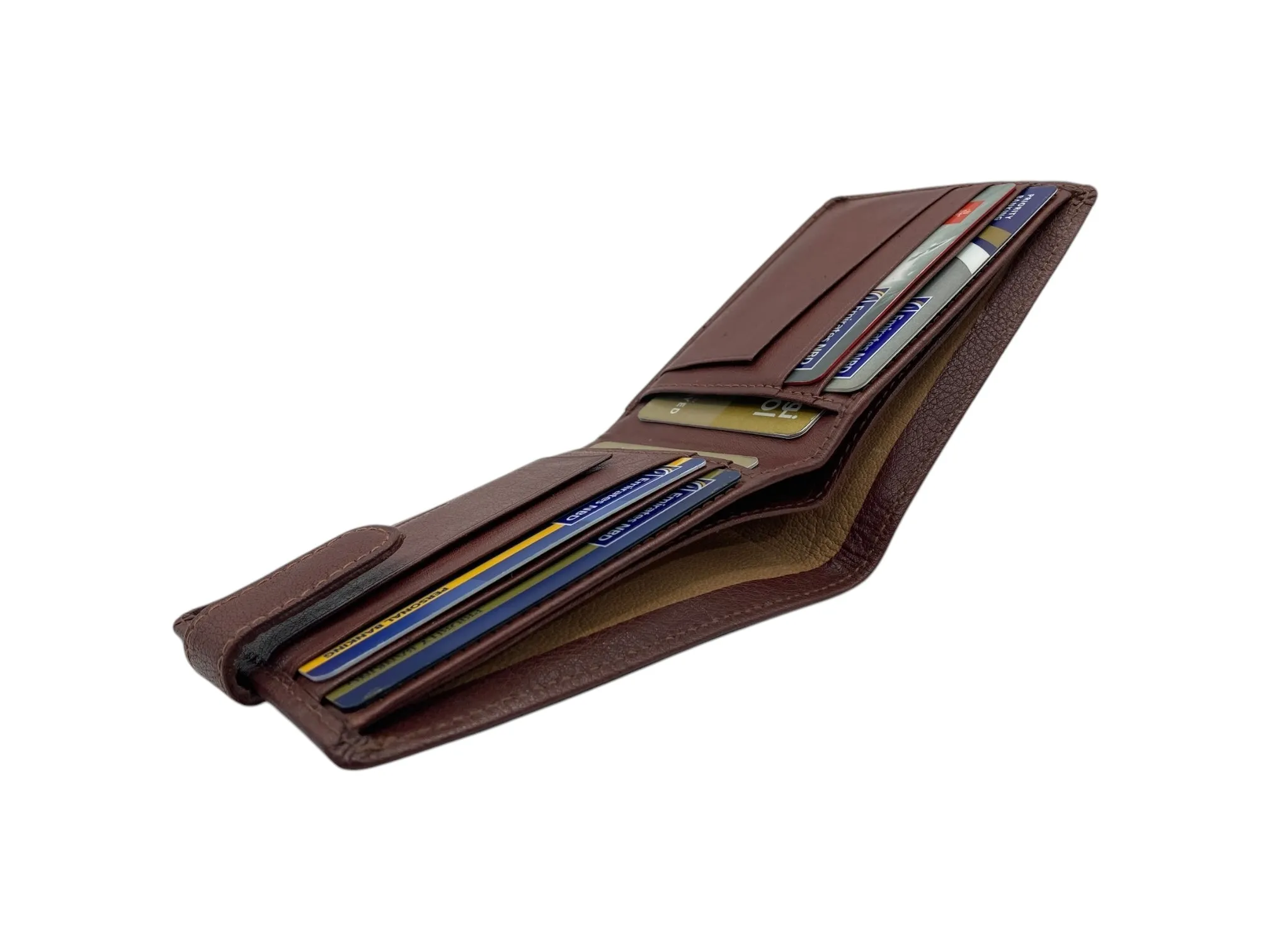 Top Grain Slim & Compact Leather  Billfold Wallet # 1610 [B] LOOP