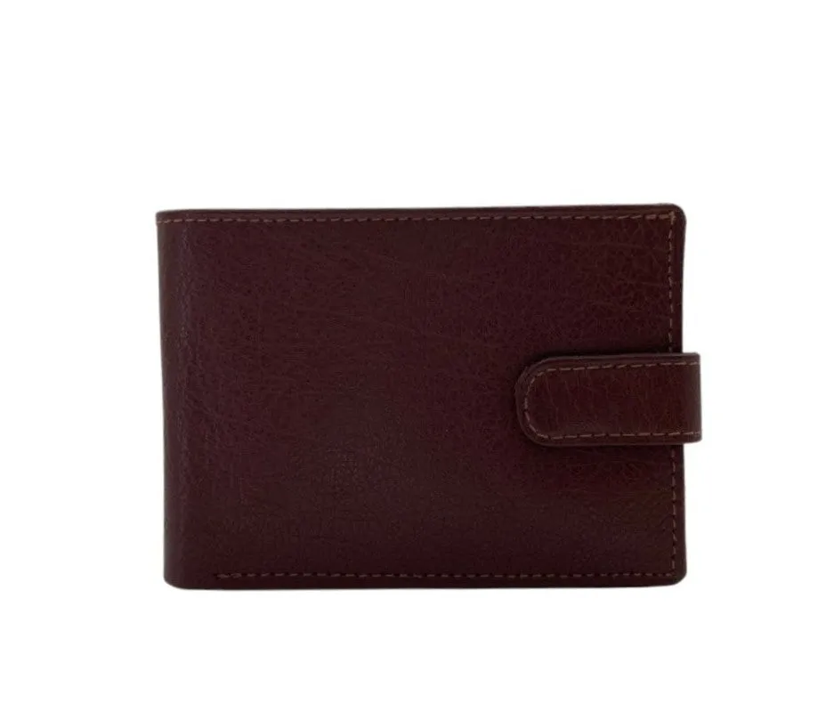 Top Grain Slim & Compact Leather  Billfold Wallet # 1610 [B] LOOP