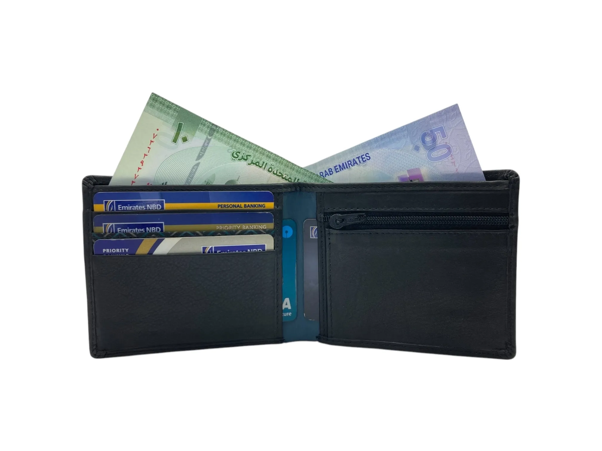 Top Grain Slim & Compact Leather Billfold Wallet # 4627Z [ELAS]