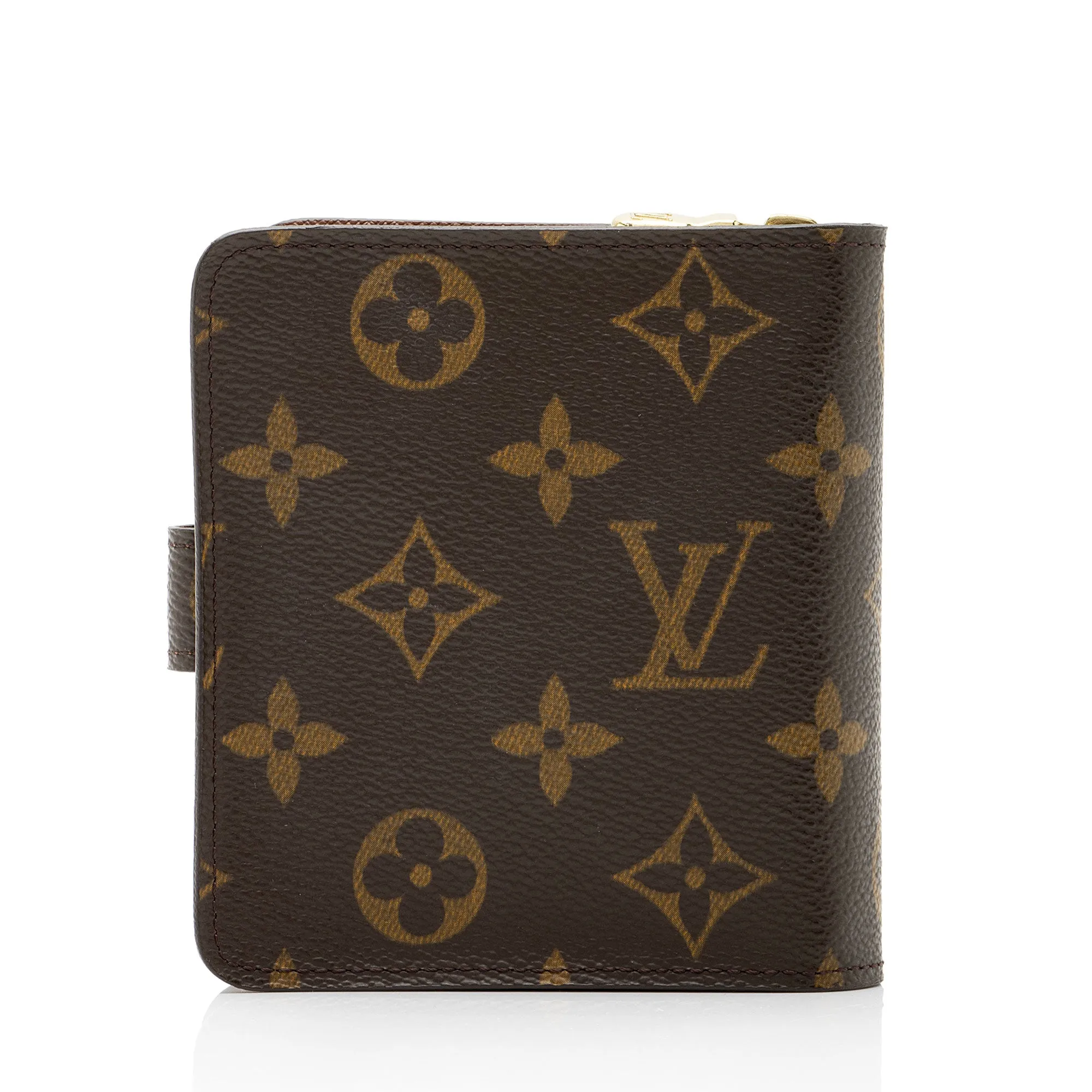 Trendy Inspired Louis Vuitton Monogram Canvas Zipped Compact Wallet (shf-zlqi9r)