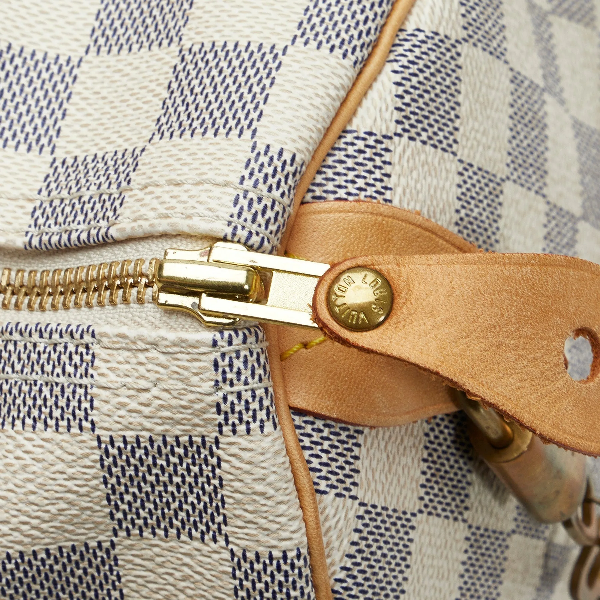 Trendy Inspired Louis Vuitton Speedy 30 Damier Azur Canvas