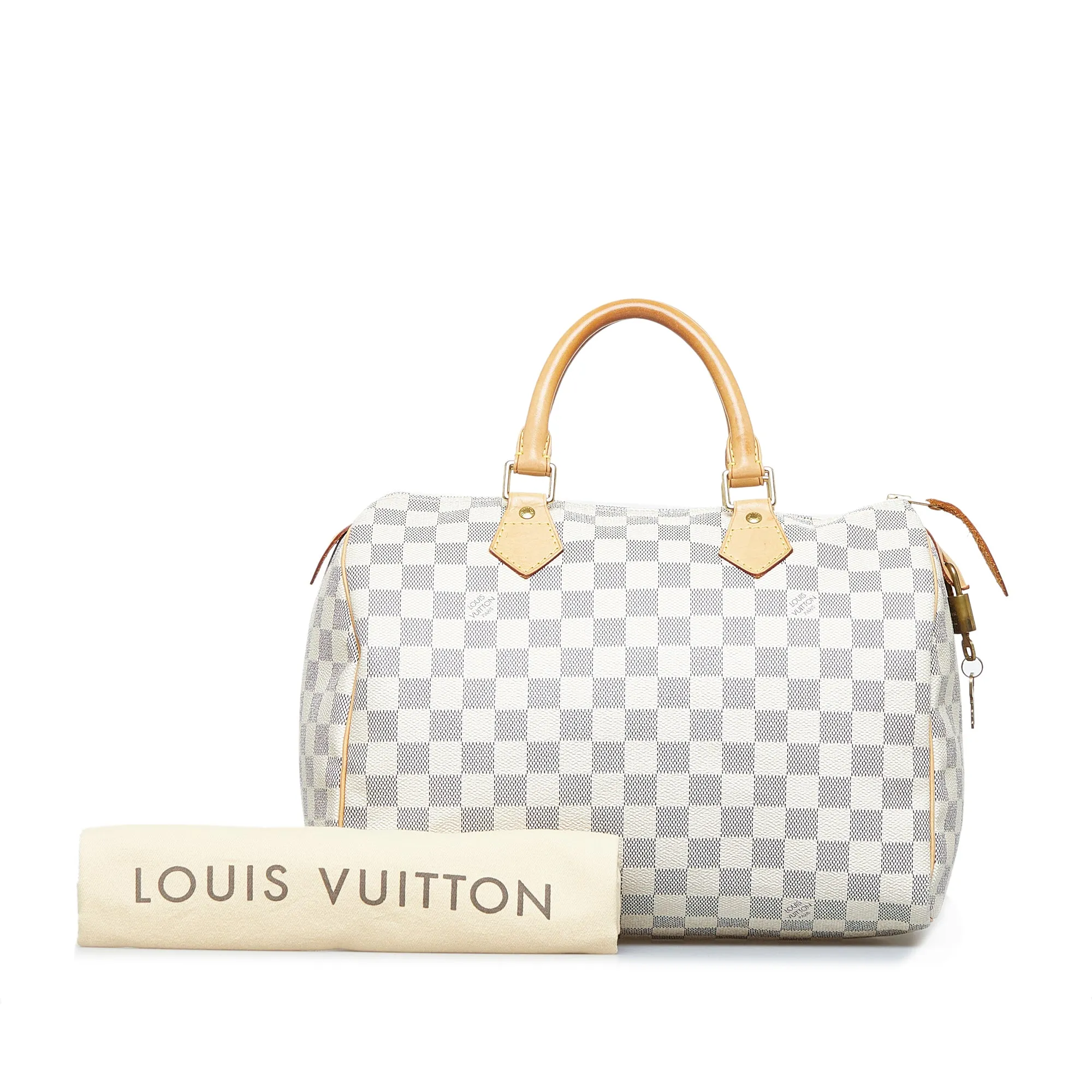 Trendy Inspired Louis Vuitton Speedy 30 Damier Azur Canvas