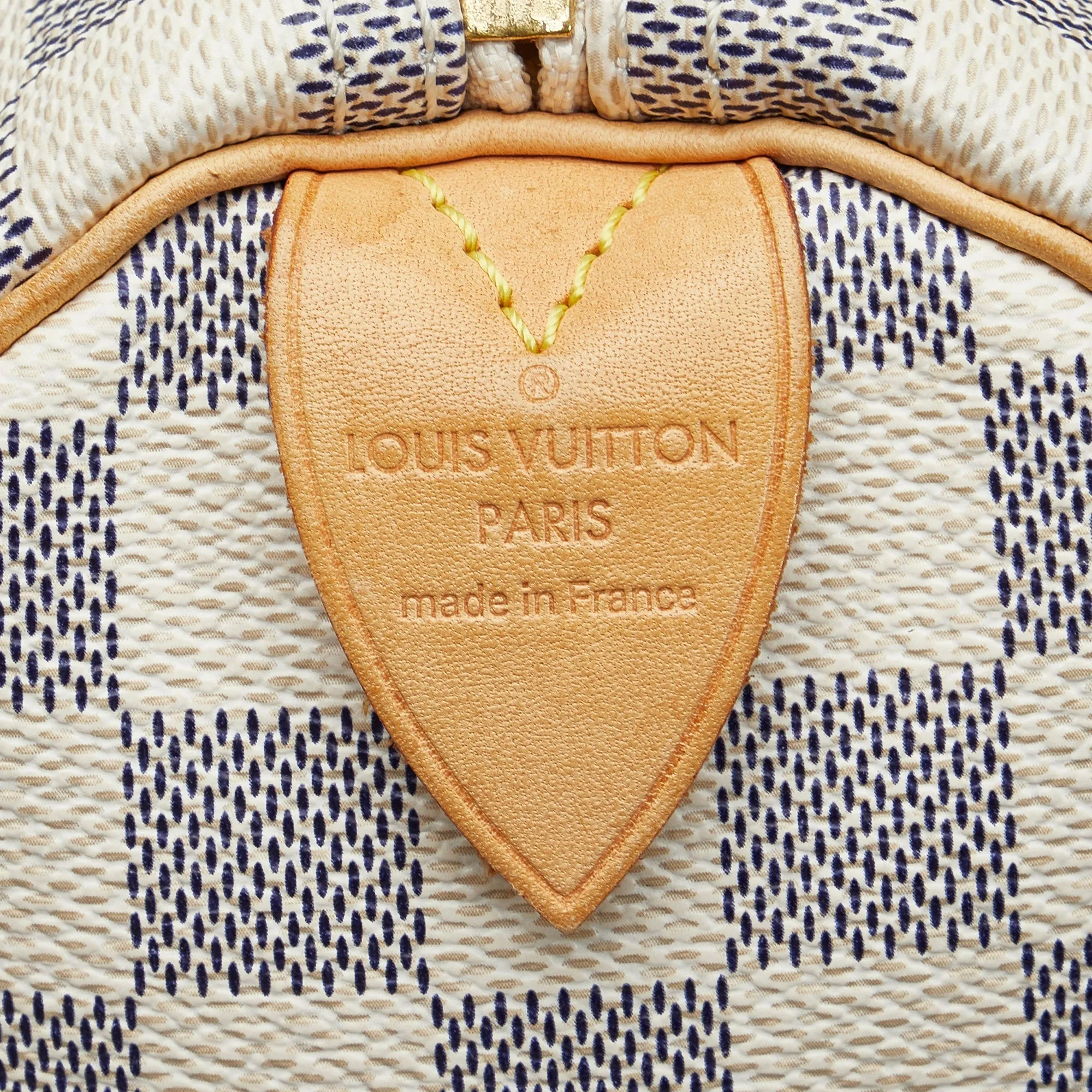Trendy Inspired Louis Vuitton Speedy 30 Damier Azur Canvas