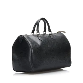 Trendy Inspired Louis Vuitton Speedy 35 Black Epi