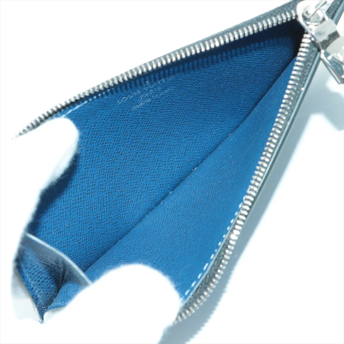 Trendy Inspired Louis Vuitton Taigarama Coin Card Holder Navy Blue