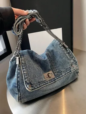 Uakiss Fashionable And Versatile Shoulder Bag Crossbody Bag Commuting Bag College Student Minimalist Casual Tote Bag For Women Flap Bag