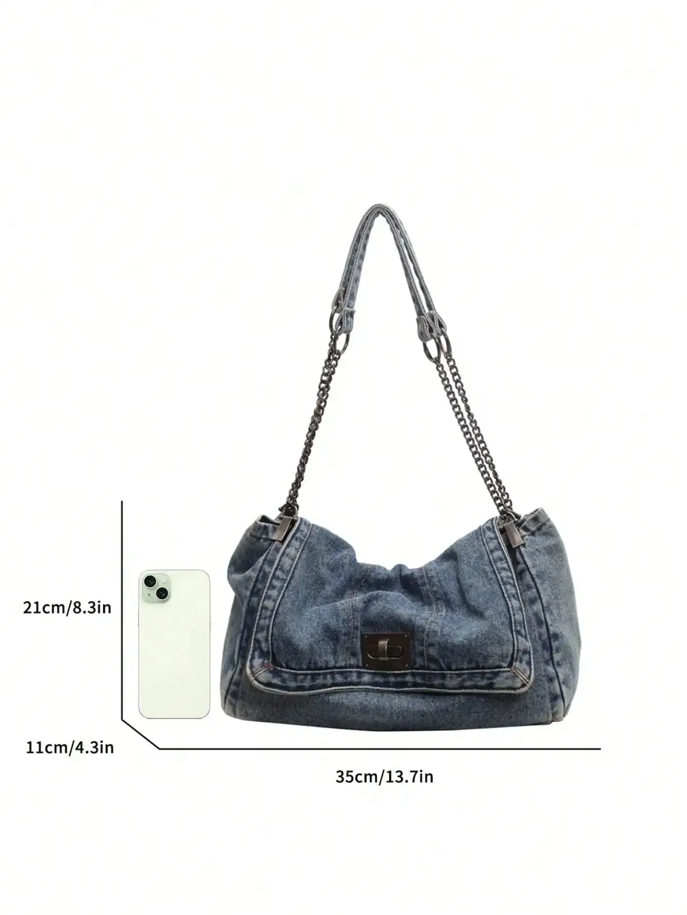 Uakiss Fashionable And Versatile Shoulder Bag Crossbody Bag Commuting Bag College Student Minimalist Casual Tote Bag For Women Flap Bag