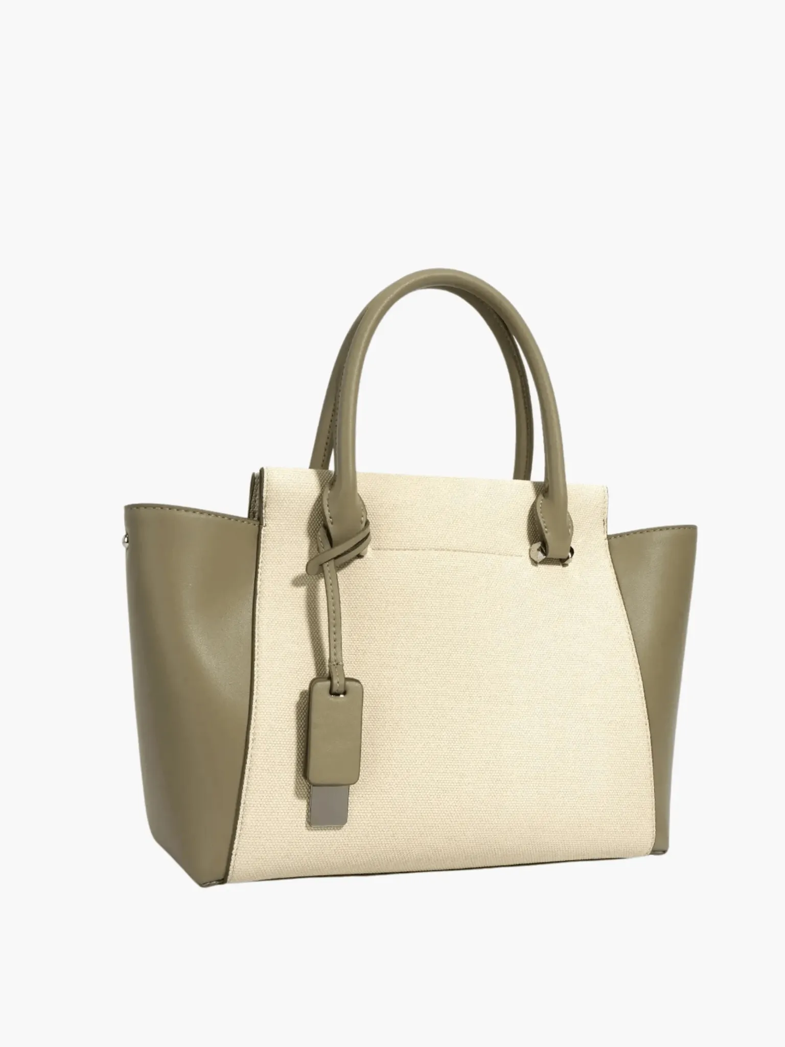 Victoria | Sophisticated Two-Tone Tote Bag