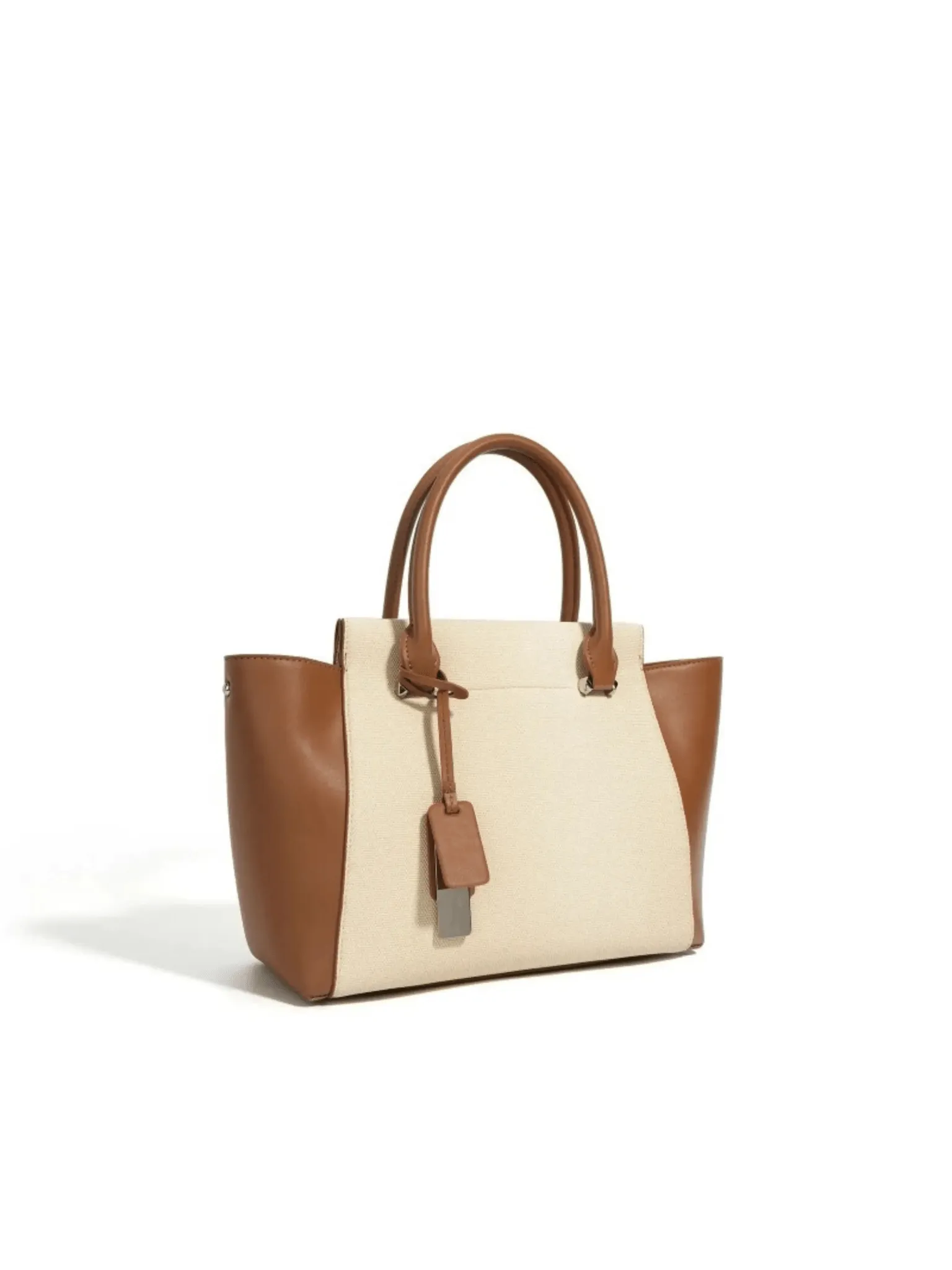 Victoria | Sophisticated Two-Tone Tote Bag