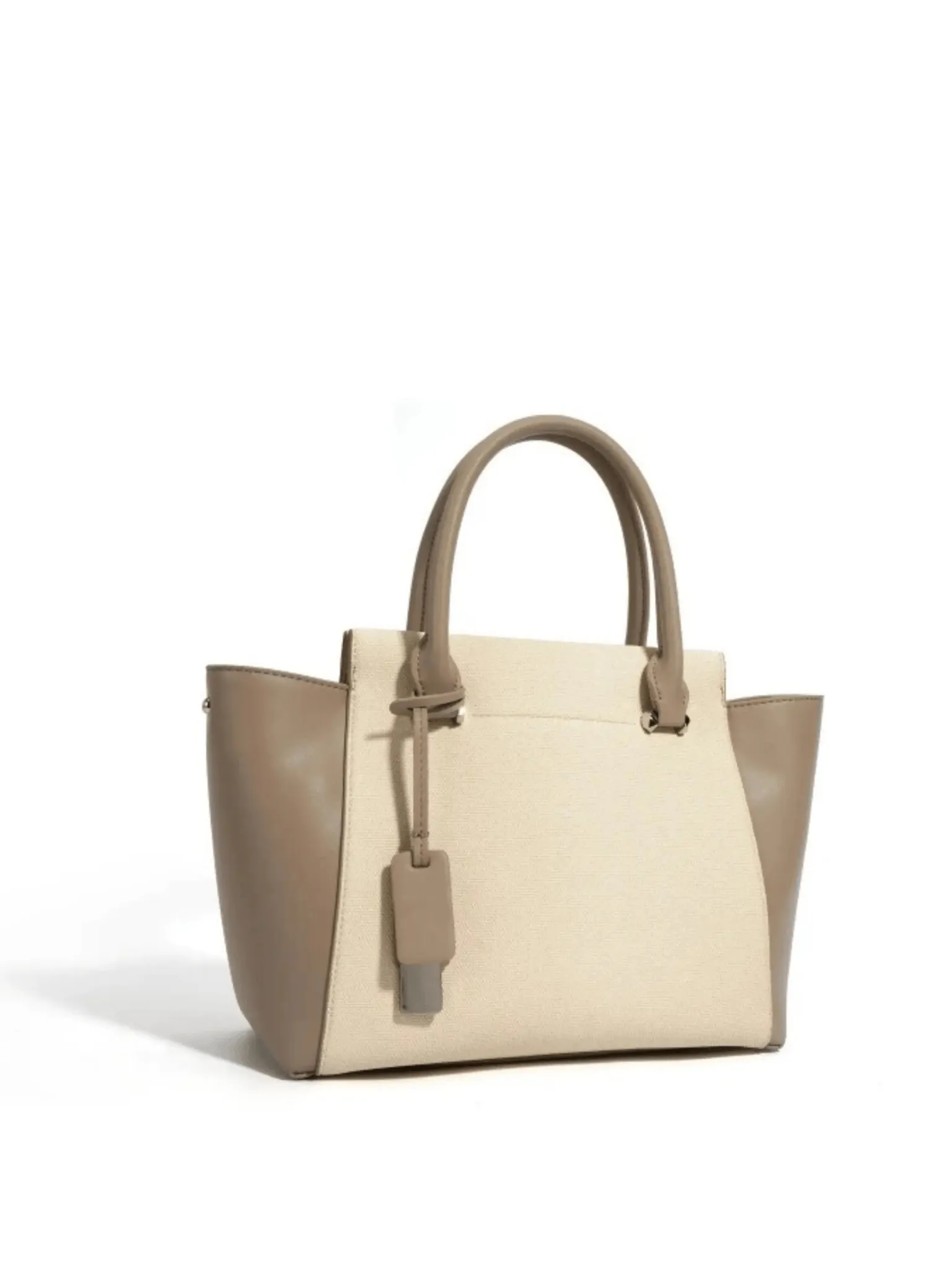 Victoria | Sophisticated Two-Tone Tote Bag