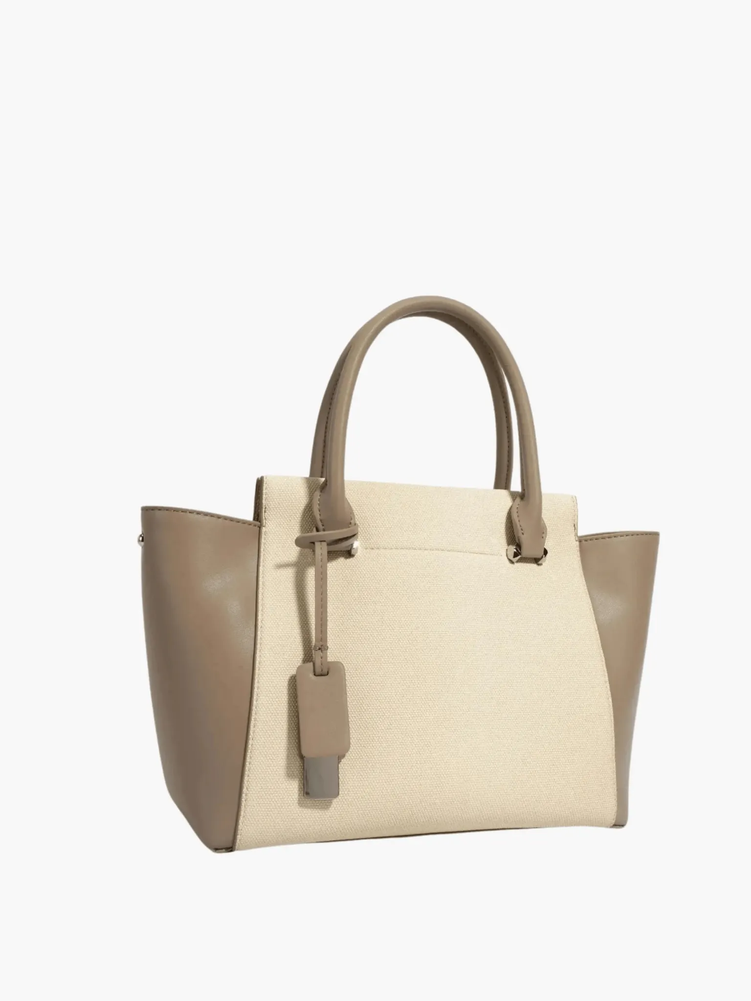 Victoria | Sophisticated Two-Tone Tote Bag