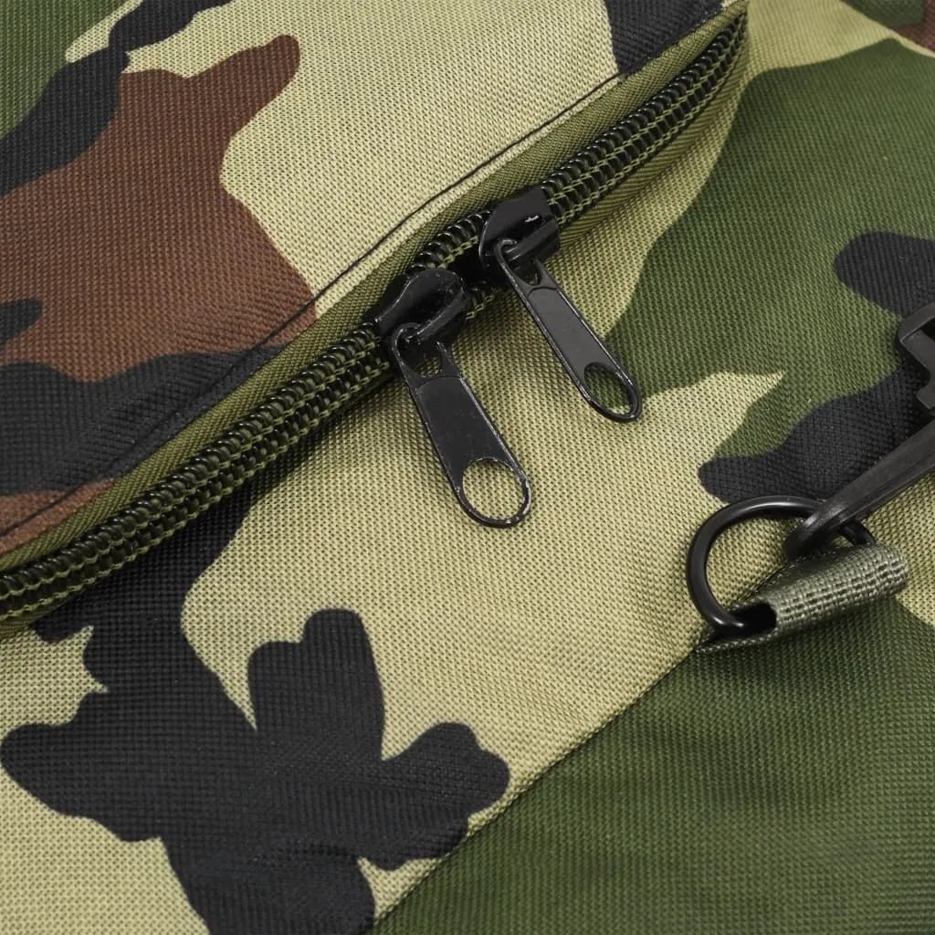 vidaXL 3-in-1 Army-Style Duffel Bag 90 L Camouflage - Versatile & Durable Travel Gear