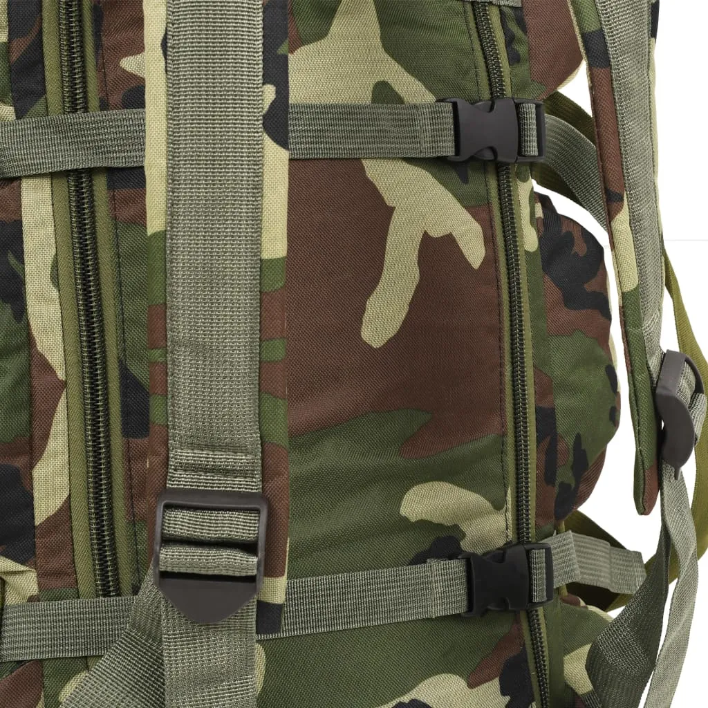 vidaXL 3-in-1 Army-Style Duffel Bag 90 L Camouflage - Versatile & Durable Travel Gear