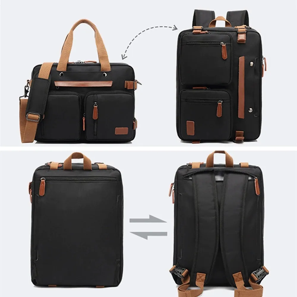 Waterproof Convertible Backpack Fashion Travel Business 2 in 1 Convertible Backpack Tote Convertible Backpack Handbag