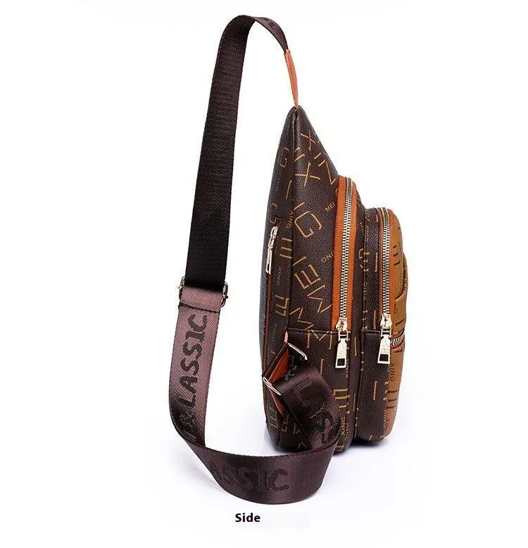 Women's Chest Bag with Fashion Letters – New Printed Crossbody Bag for Daily Use