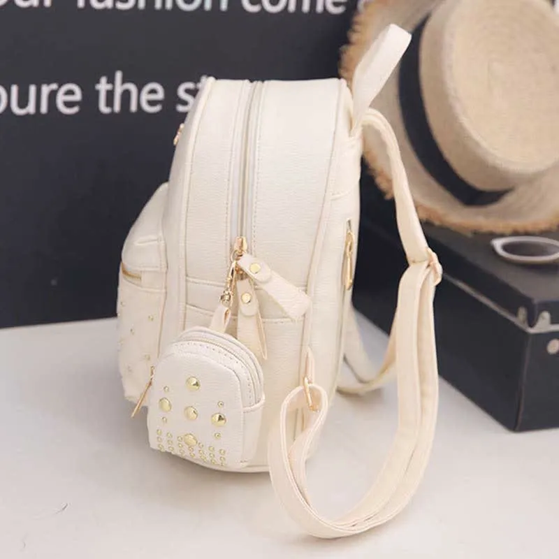Women's Mini Backpack Fashion Travel Backpack Purses with Small Pouch