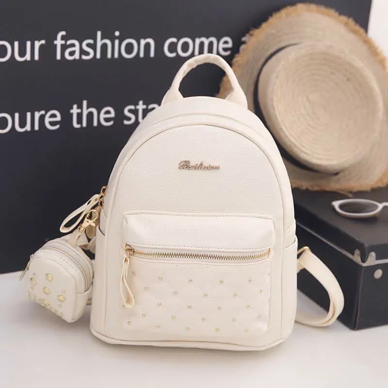 Women's Mini Backpack Fashion Travel Backpack Purses with Small Pouch