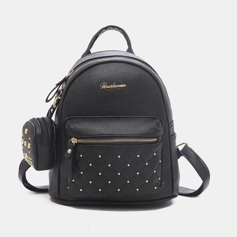Women's Mini Backpack Fashion Travel Backpack Purses with Small Pouch