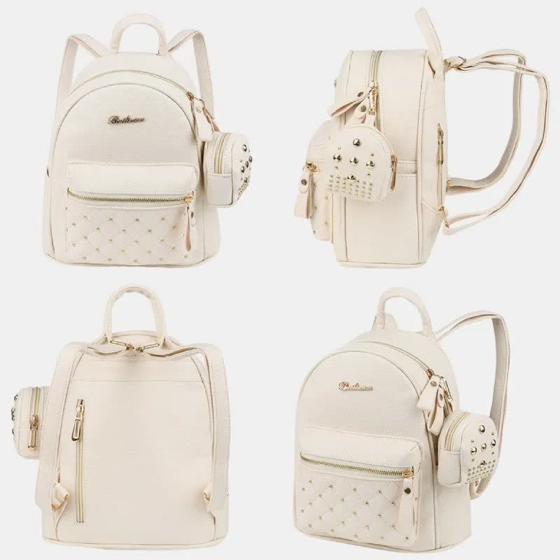 Women's Mini Backpack Fashion Travel Backpack Purses with Small Pouch