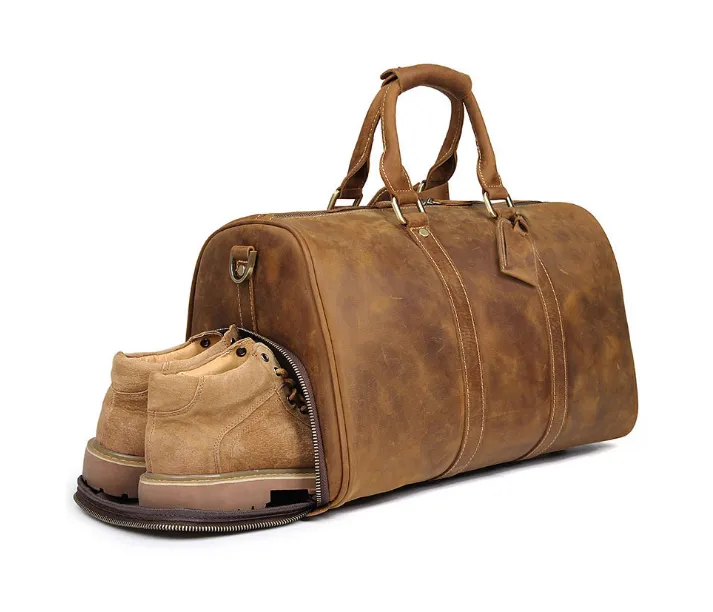 YAAGLE Men's Large Capacity Travel Bucket Handbag Tote YGX7077