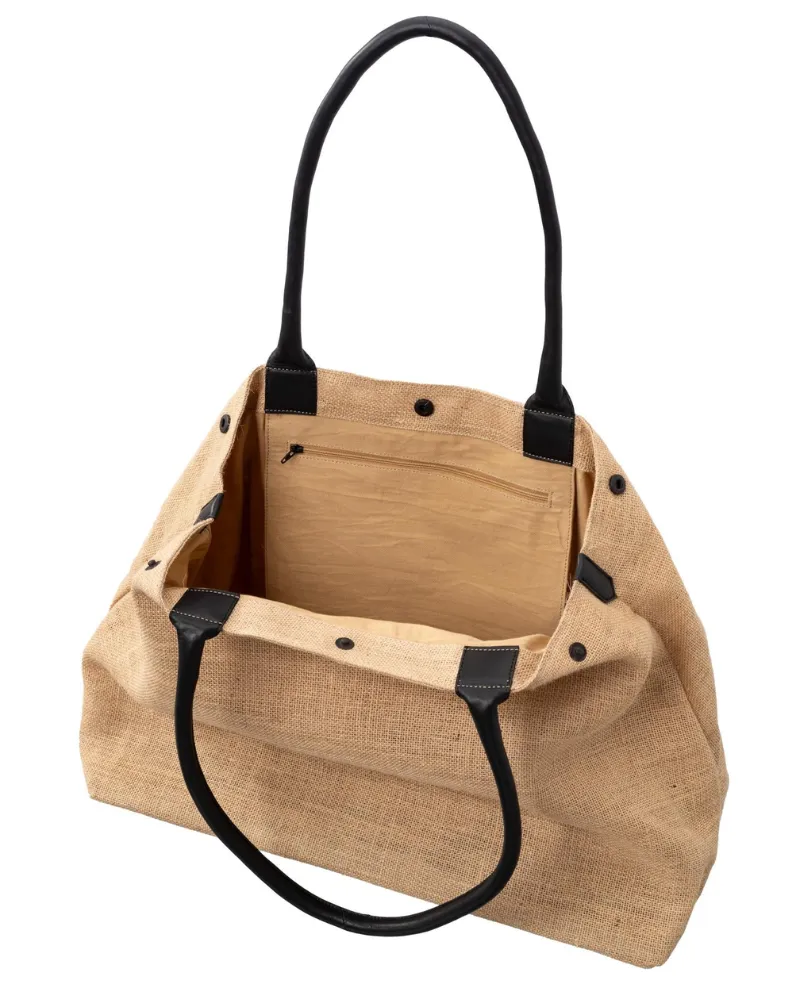 Yaya Ginger Snap Brown Jute Bag